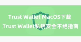 Trust Wallet MacOS下载 Trust Wallet私钥安全不绝指南